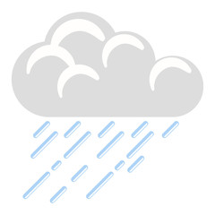 Isolated rainy weather icon