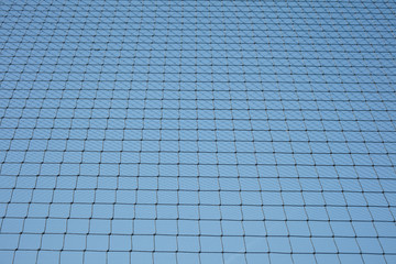 Net with blue sky background