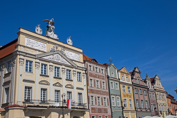 Posen, historische Giebel am Alten Markt