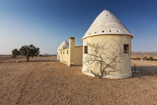 Old and abandoned house in a remote spot of angola in the cunene, known as espinheira.