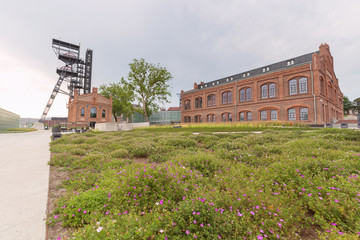 Katowice in Poland / Industrial landscape the old mine shaft © Rochu_2008
