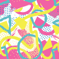 Abstract seamless pattern Blots, dots geometric background