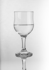 Glass wine transparent empty whater object cristal. Water Glass wine transparent empty object cristal