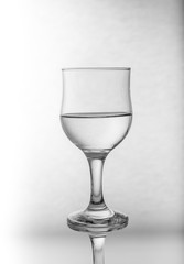 Glass wine transparent empty whater object cristal. Water Glass wine transparent empty object cristal