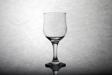 Glass wine transparent empty whater object cristal. Water Glass wine transparent empty object cristal