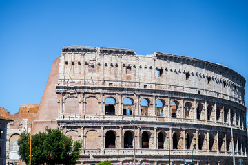 Obraz premium Colosseum. Rome, Italy. Colosseum. Rome, Italy. Roman arcitecture. Most popular landmark in Rome.