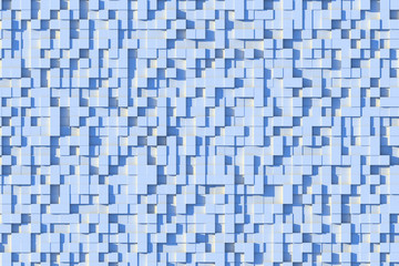 Fototapeta premium Abstract light blue geometric small cube or box shape background or pattern design in Sun Light .