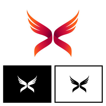 Wing Letter X Logo