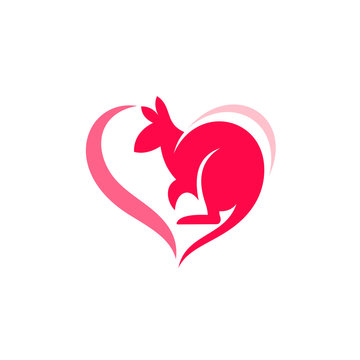 Love Kangaroo Logo