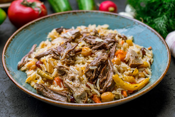 pilaf with beef