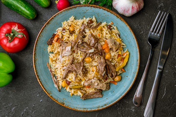 pilaf with beef