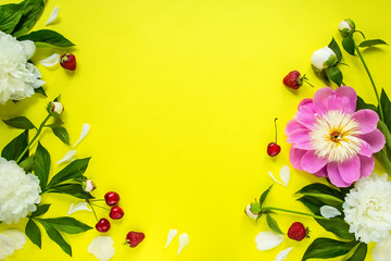 flowers background, peonies