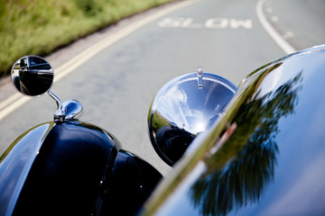 1937 BENTLEY 4¼-LITRE DROPHEAD COUPÉ Driving on British Summer Road