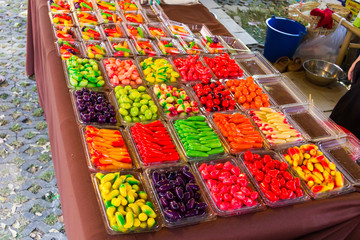 Deletable Imitation Fruits in Thail Dessert for sell in market