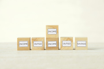  収入と支出と貯金