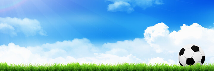 サッカー　ボール　風景　背景 © J BOY