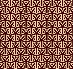 Vector seamless pattern. Modern stylish texture. Repeating linear ornament