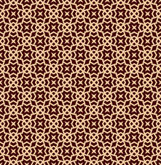 Seamless geometric line pattern. Contemporary graphic design. Endless linear texture for wallpaper, pattern fills, web page line background. Monochrome golden brown geometric ornament