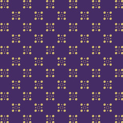 Gold abstract Circle on purple Background