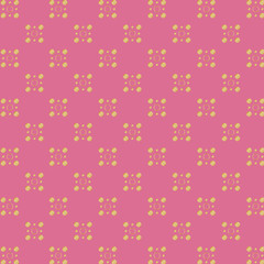 Gold abstract Circle on pink Background