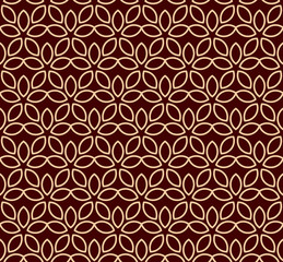 Vector seamless pattern. Modern stylish texture. Repeating linear ornament