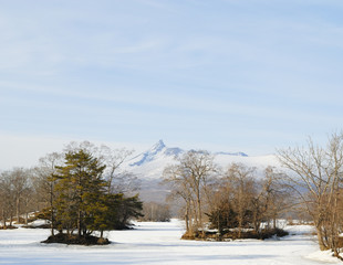 駒ヶ岳　冬　素材