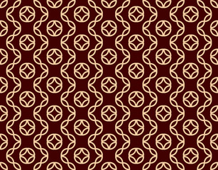Seamless geometric line pattern. Contemporary graphic design. Endless linear texture for wallpaper, pattern fills, web page line background. Monochrome golden brown geometric ornament