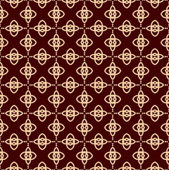 Vector seamless pattern. Modern stylish texture. Repeating linear ornament