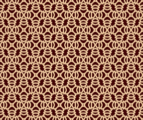 Vector seamless pattern. Modern stylish texture. Repeating linear ornament