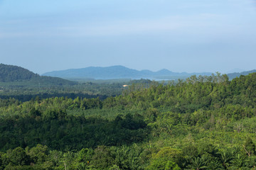 Fototapeta na wymiar Landscape viewpoint of Grass Mountain.
