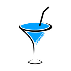 blue juice illustration