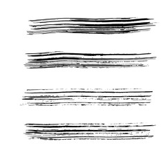 Brush stroke set. Texture.