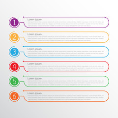Vector infographic templates used for detailed reports. All 6 topics.