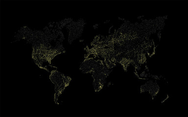 World Map at Night