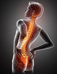 Male Feeling the back pain