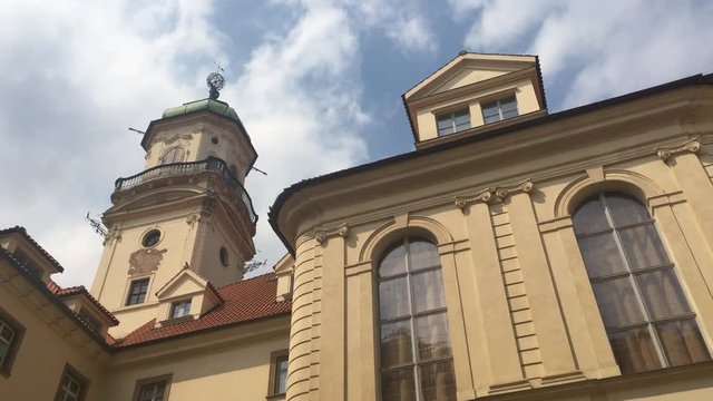 The Clementinum in Prague, Czech Republic. The Clementinum is a historic complex of buildings in Prague. Until recently the complex hosted the National, University and Technical libraries