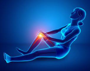 Women Knee joint pain