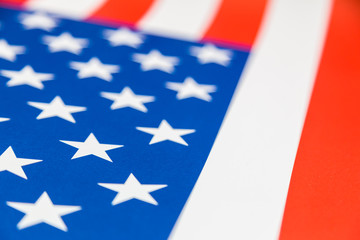 Close up of USA flag