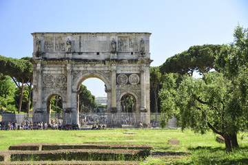 Fototapeta premium Rome, Italy, Arch of Constantine Emperor