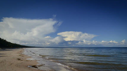 Baltic sea scape sunny day