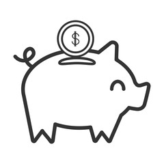 Finance Vector Flat Icon or Button