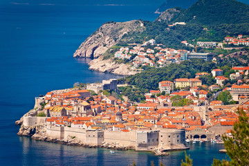 Obraz premium Town of Dubrovnik UNESCO world heritage site view