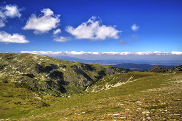 Beautiful landscape in the high mountain