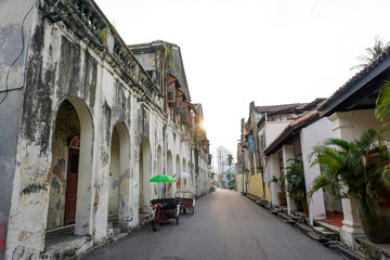 Fototapeta na wymiar Alley Georgetown, Penang island - Malaysia