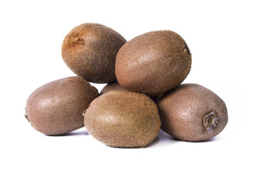 kiwis isolated on white