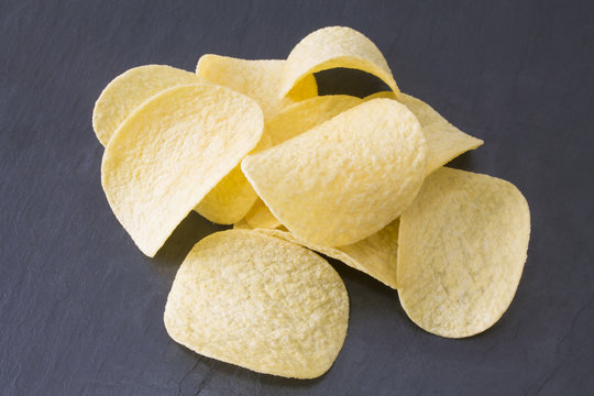 chips with blackboard background