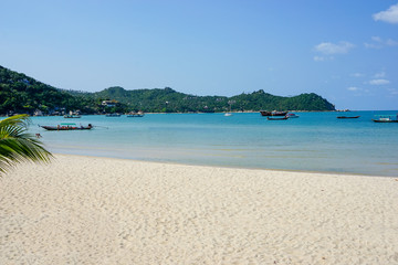 Paradise beach with perfect sand. Koh Phangan, Thailand