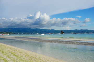 Beach clear with algae - Seascape, Boracay