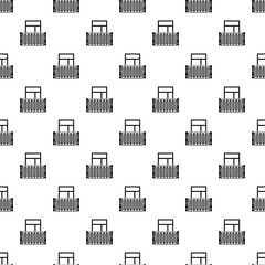 Square balcony icon. Simple illustration of square balcony vector icon for web