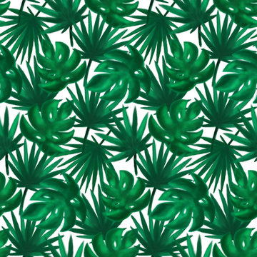 Tropic Leaf Seamless Pattern